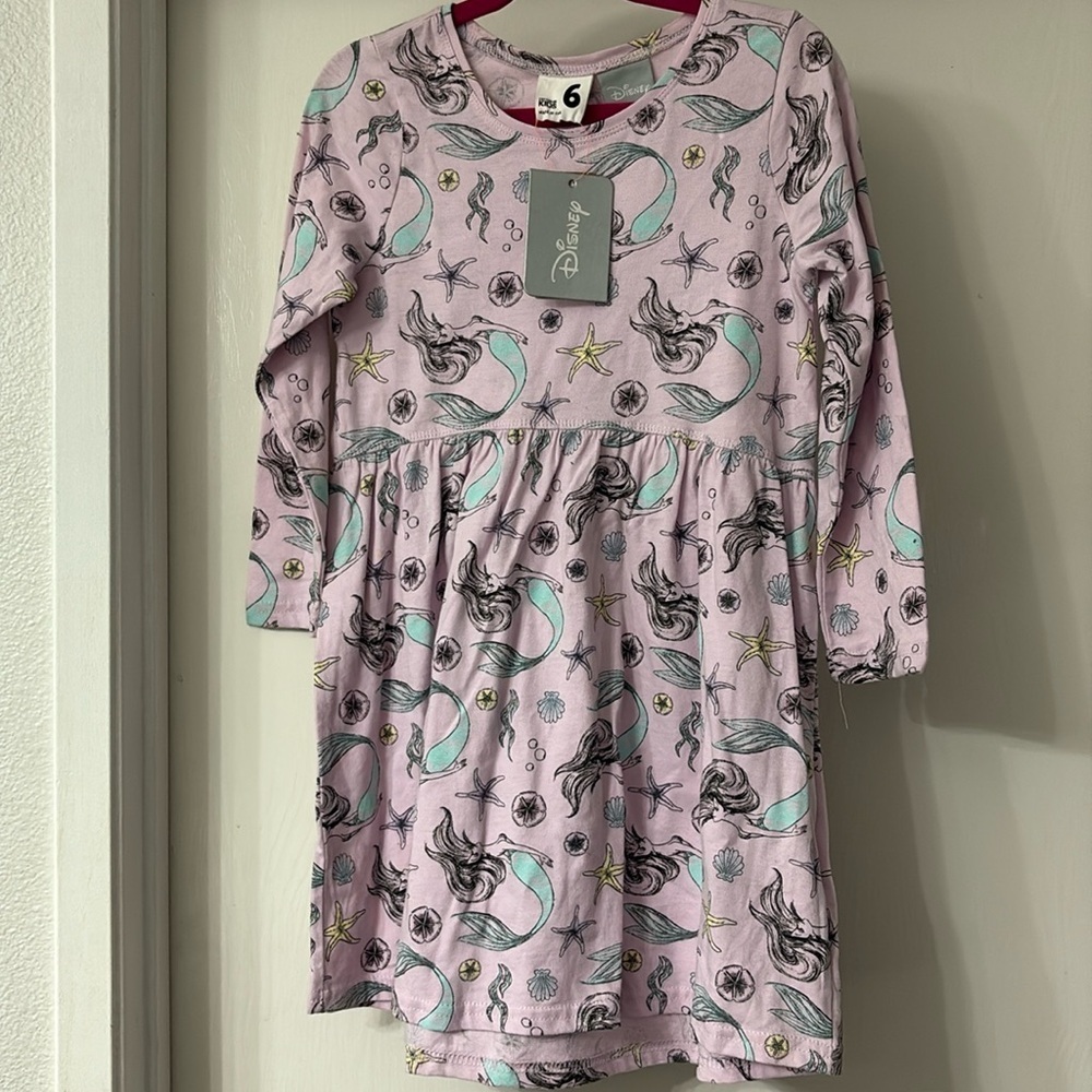 Disney little mermaid dress size 6 very cute